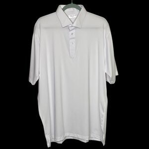 Collars & Co Polo Shirt Mens XL White Preppy Dress Collar Office Featherweight